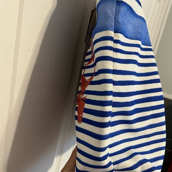 Coach Poppy Sequin Nautical Stripe Large Bag Purse 16970 - Picture 5 of 8